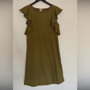 J.Crew dress in size XS with flutter sleeves